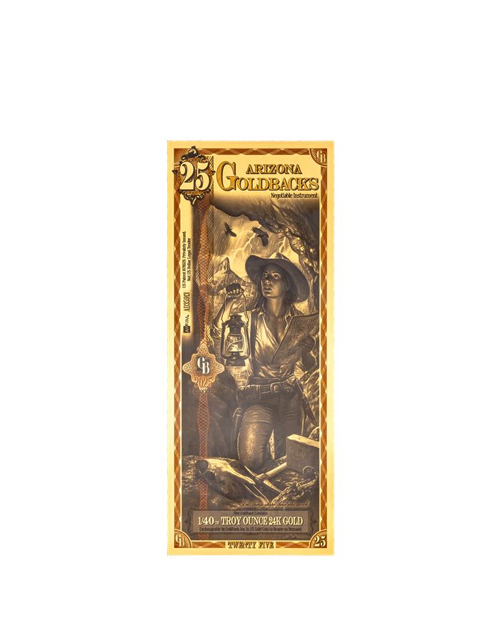 Arizona 25 Goldback — front