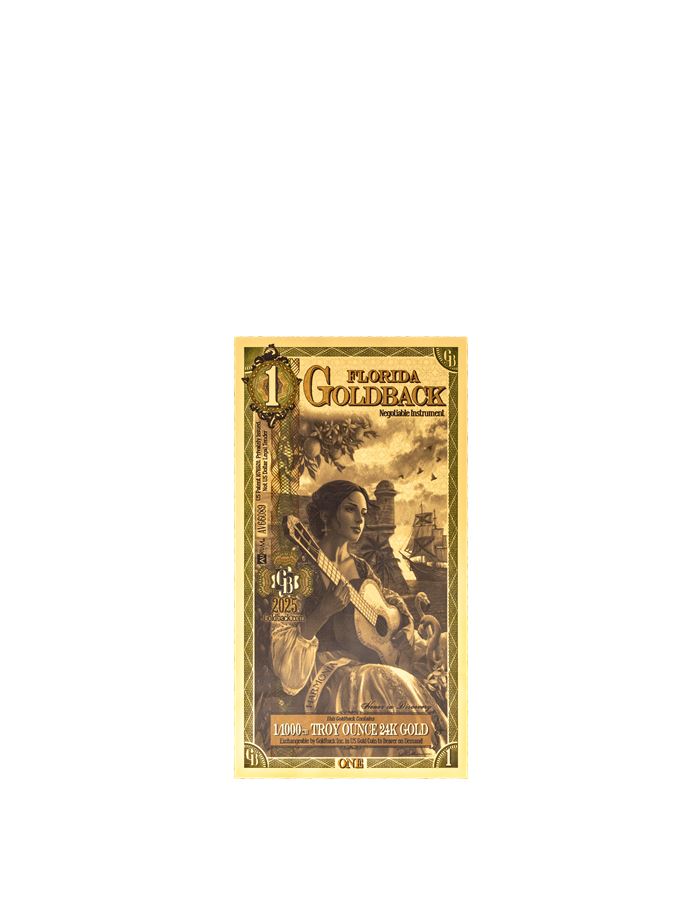 Florida 1 Goldback — front