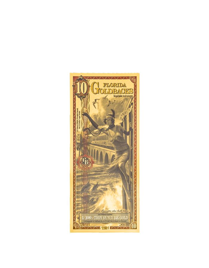 Florida 10 Goldback — front