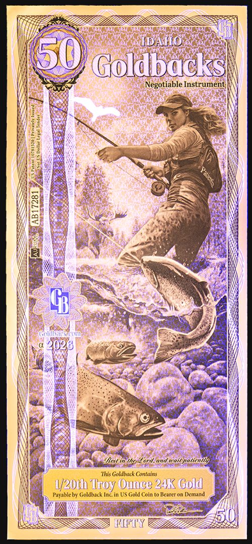 Idaho 50 Goldback - Patientia - UV