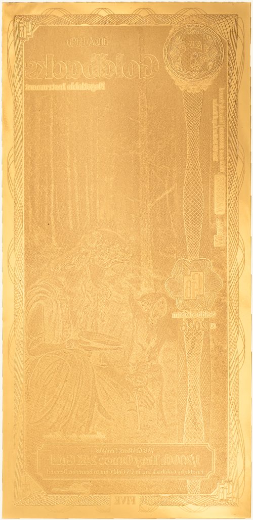 Idaho 5 Goldback - Clementia - Back