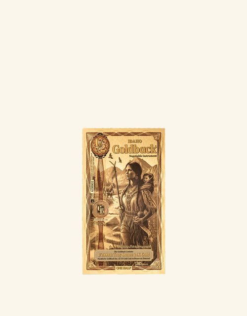 Idaho 1/2 Goldback - Pietas - Front
