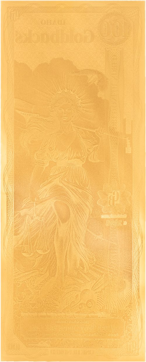 Idaho 100 Goldback - Libertas - Back