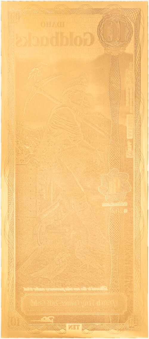 Idaho 10 Goldback - Perserverantia - Back