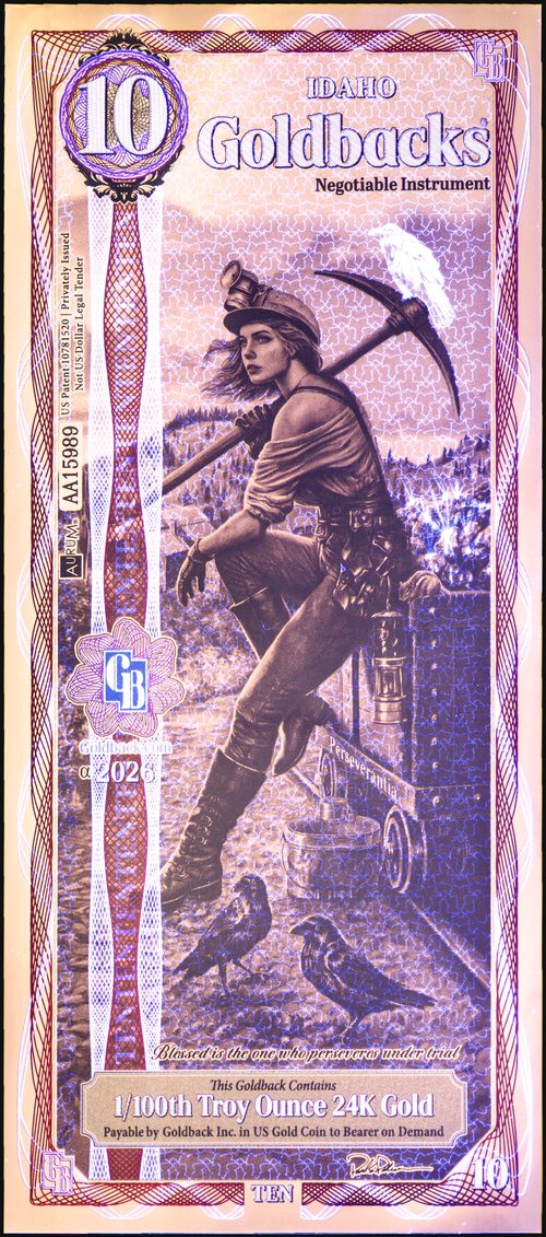 Idaho 10 Goldback - Perserverantia - UV