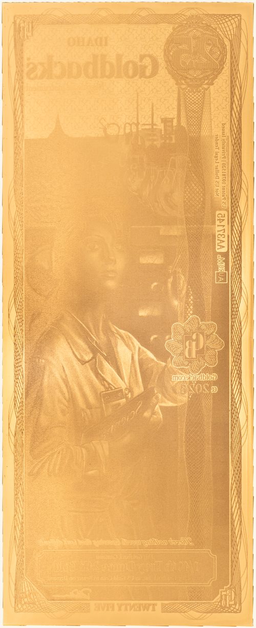 Idaho 25 Goldback - Scientia - Back