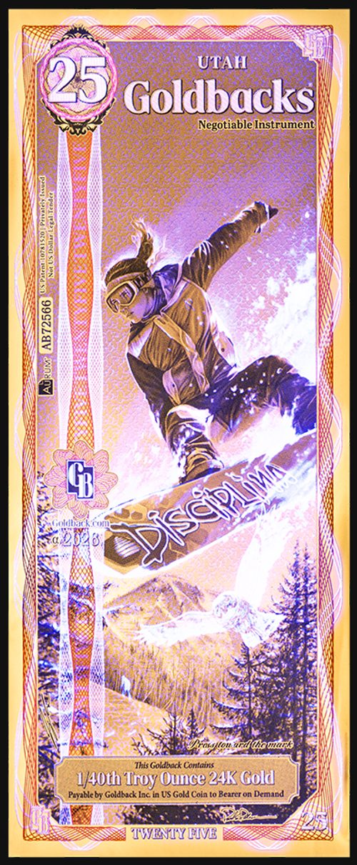 Utah refresh 25 Goldback - Disciplina - UV
